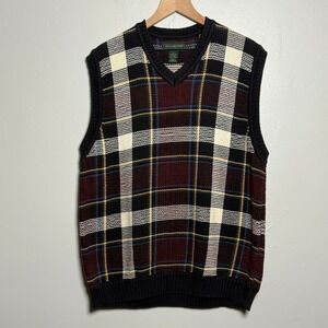 Hill & Archer Mens Sweater Vest LT Large Tall Blue Academia Preppy‎ Grandpacore